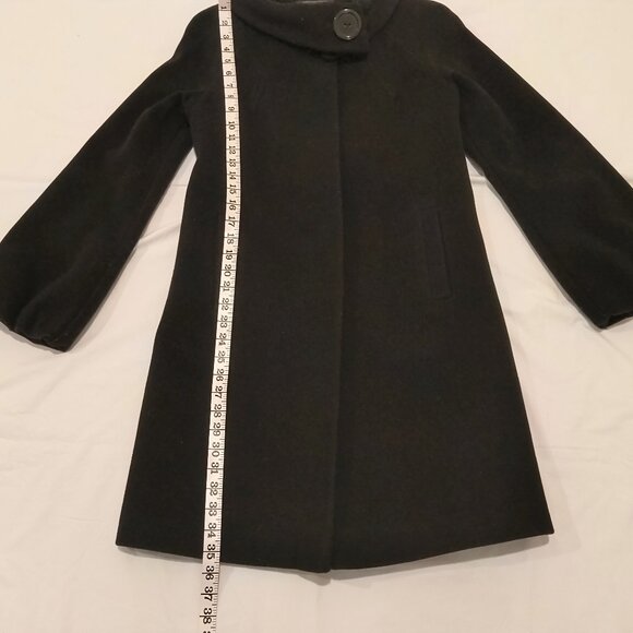 TAHARI  Womens Black Coat Hidden buttons Size 4 - Picture 6 of 9